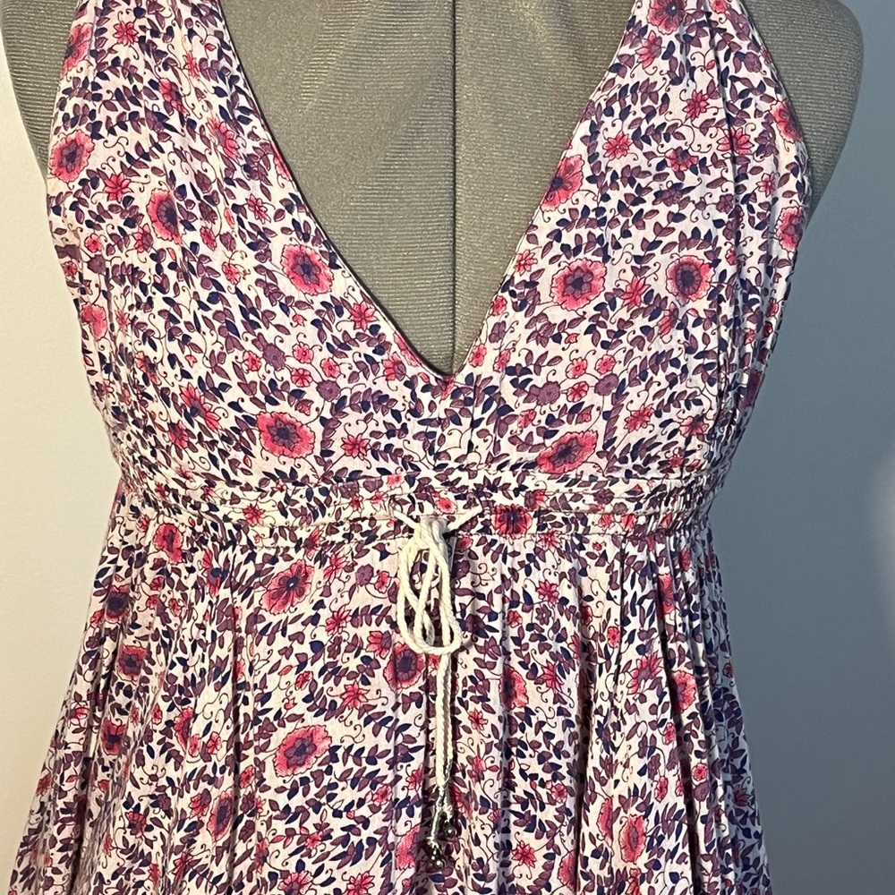 Billabong Floral Dress with Pink and Purple Accents - Picture 2 of 5